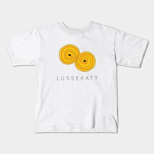 Swedish Lussekatt Lucia Saffron Bun Kids T-Shirt